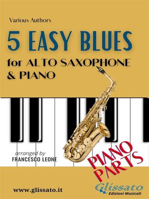 cover image of 5 Easy Blues--Alto Saxophone & Piano (Piano parts)